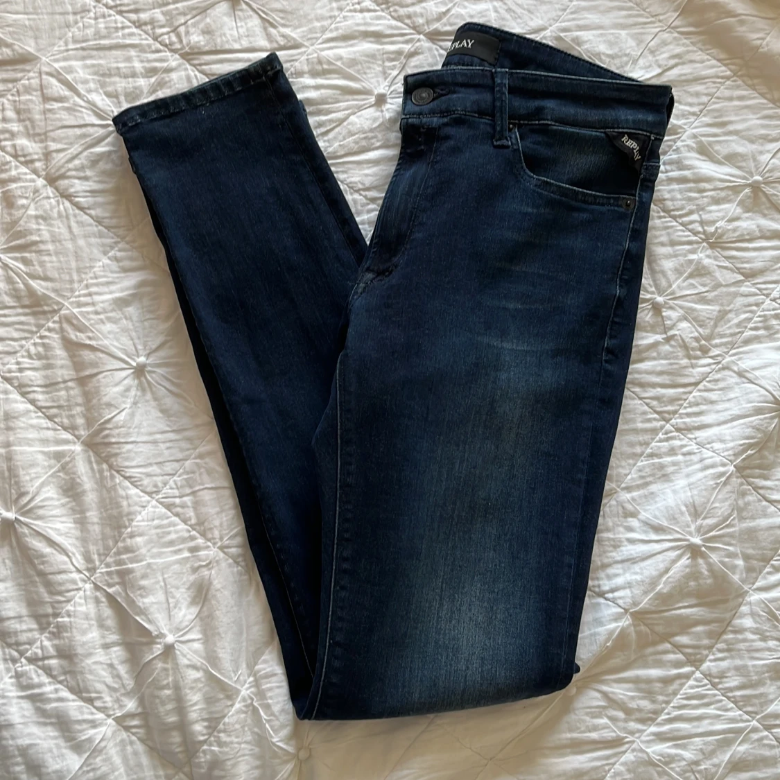 Mörkblå Replay jeans slim fit - 1