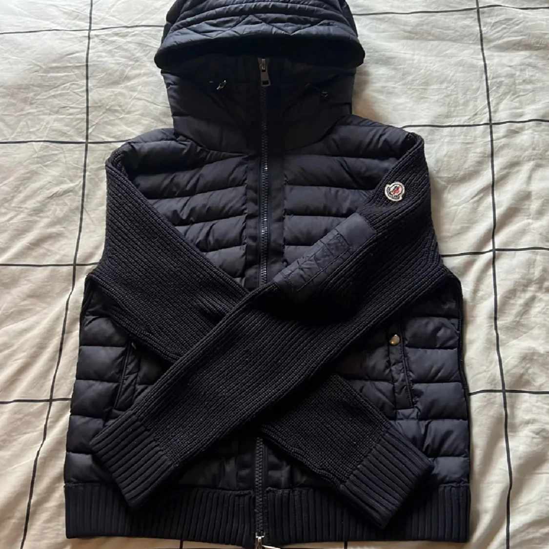 Mörkblå moncler cardigan  - 3