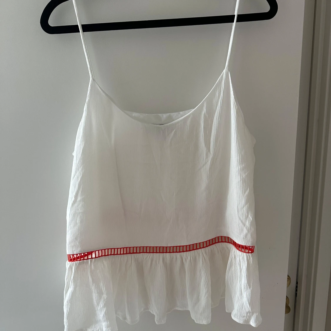 Tommy Hilfiger strl M (10) vitt volang linne - 3