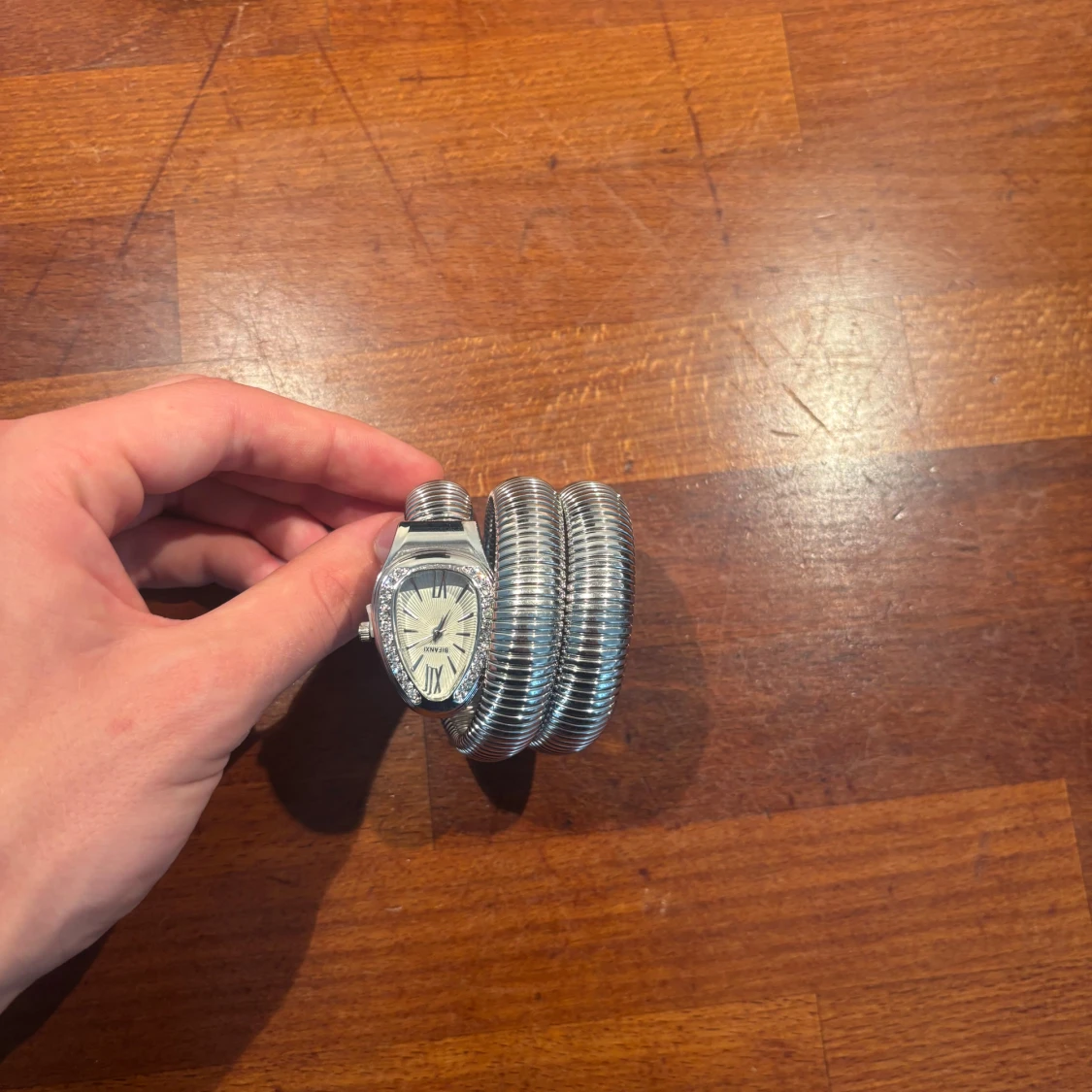 Silverfärgad ormklocka - 1