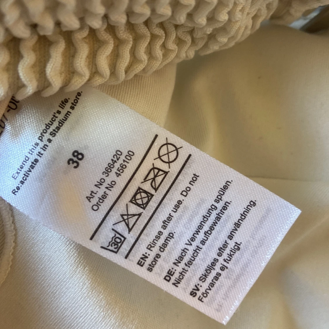 Beige /vit bikini topp - 2