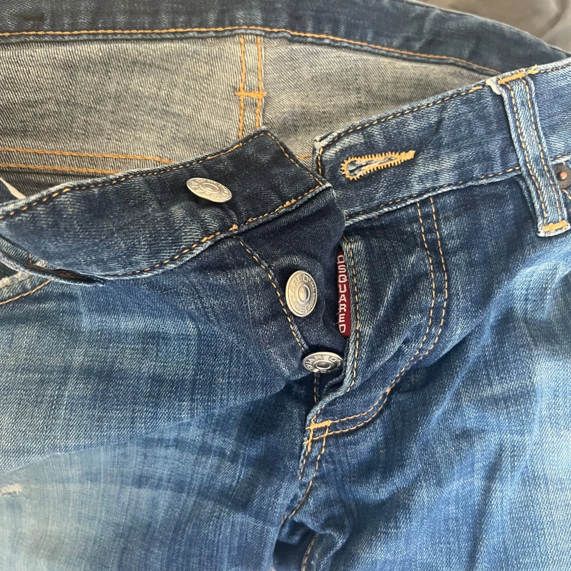 Dsquared2 blå distressed jeans - 2