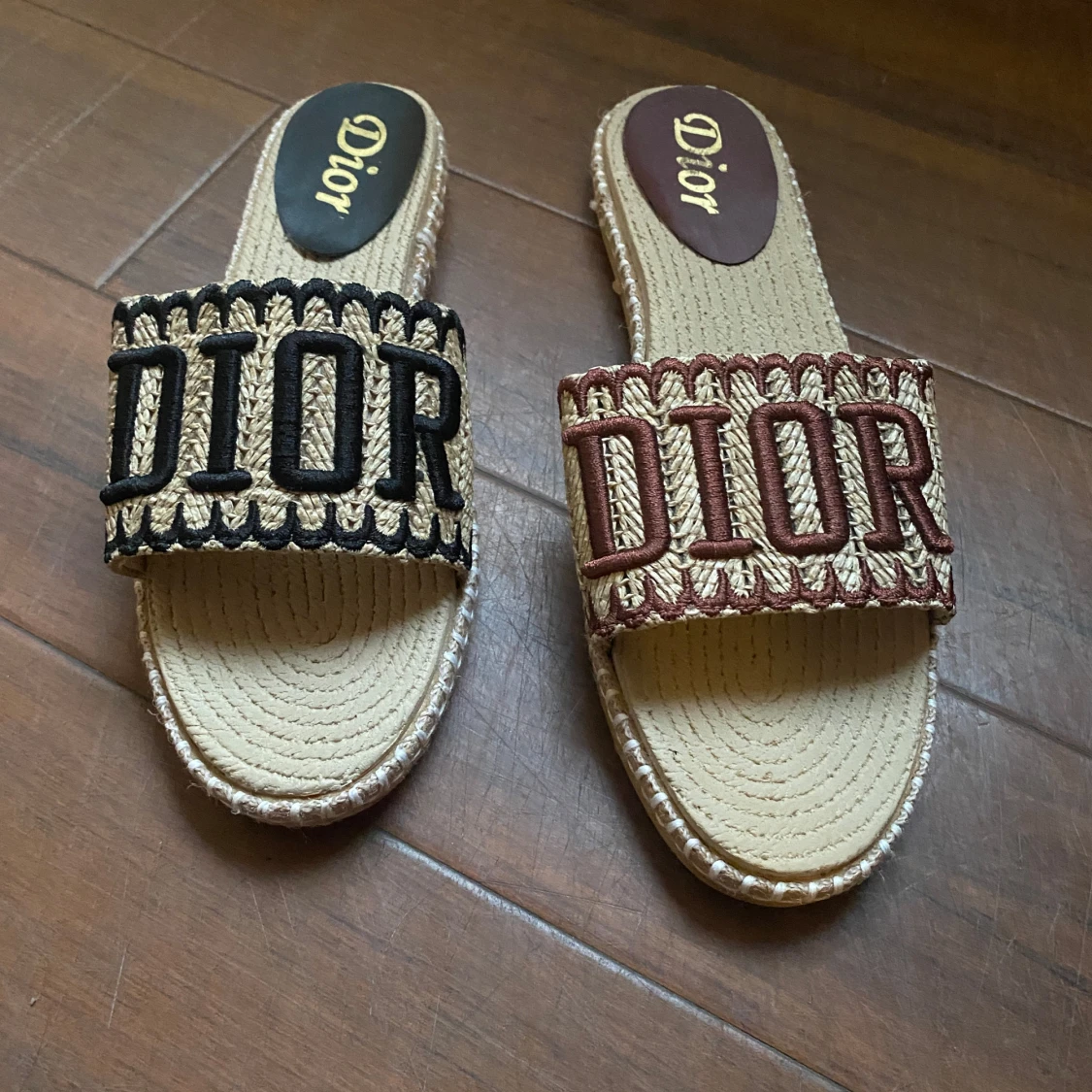 Danitii sandaler i flätad naturfiber - 4