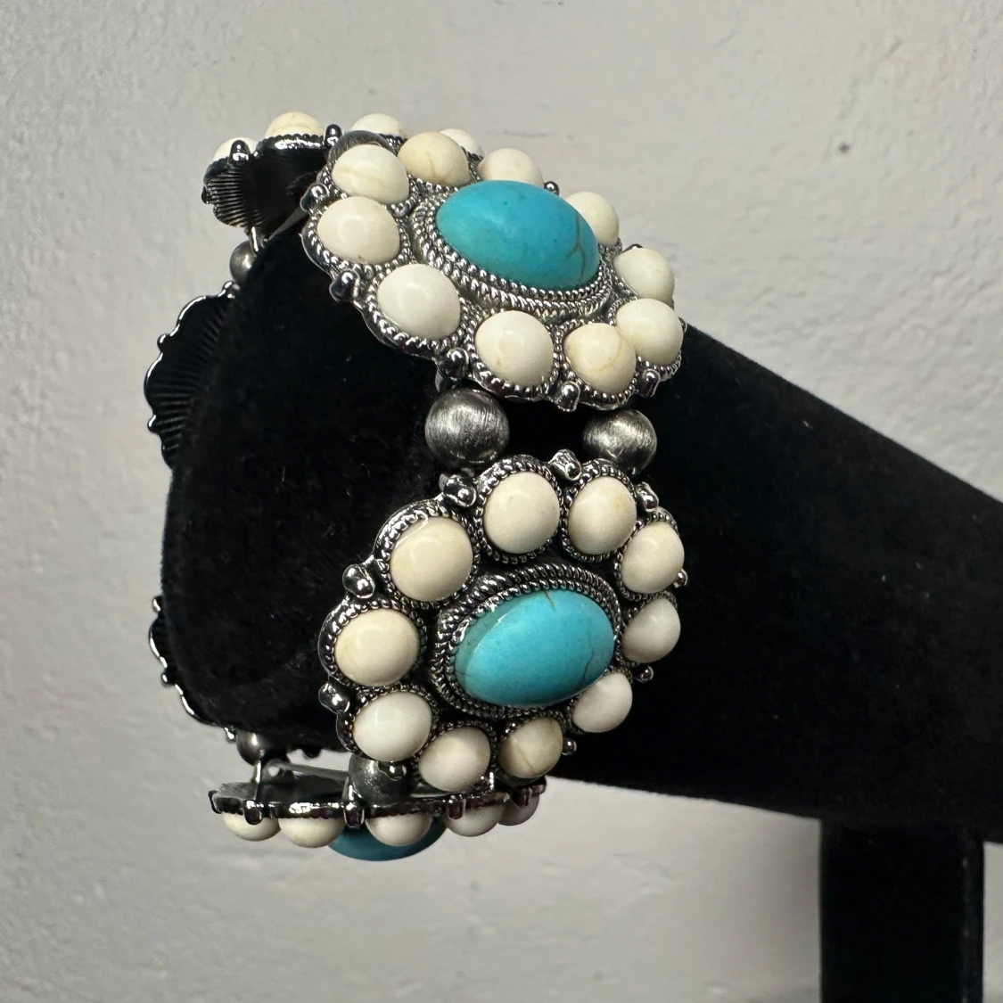 Boho armband med turkosa stenar - 2