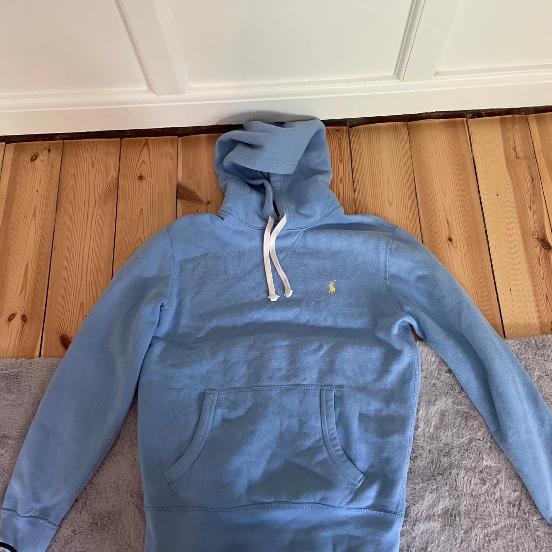 Ljusblå hoodie från Polo Ralph Lauren