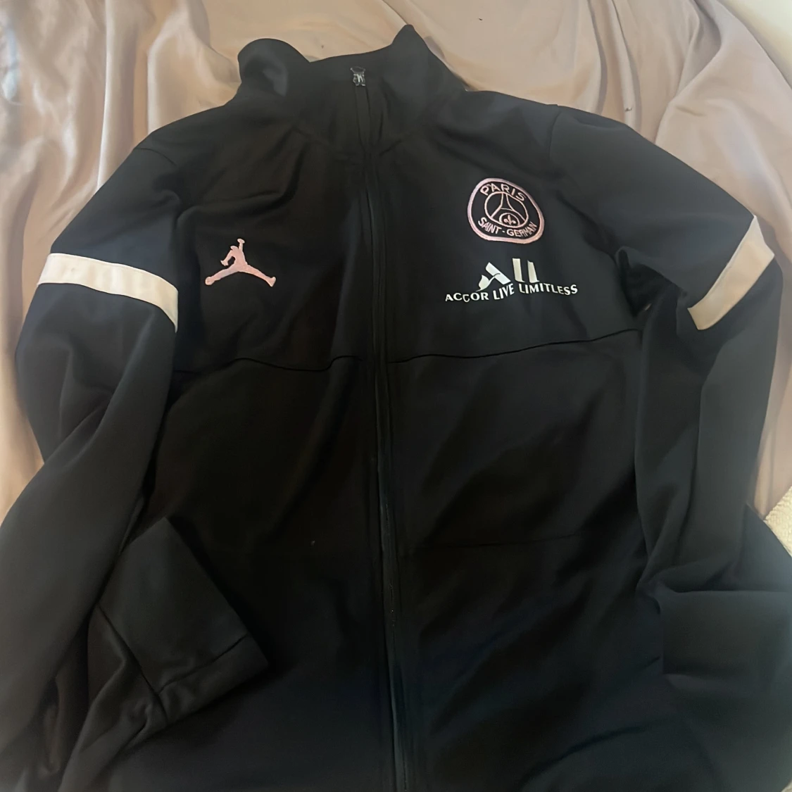 PSG x Jordan svart träningsjacka