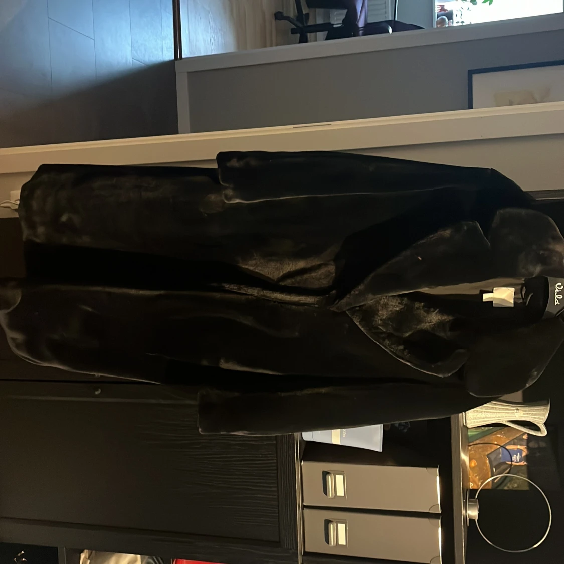 Svart pälsjacka från H&M XS - 1