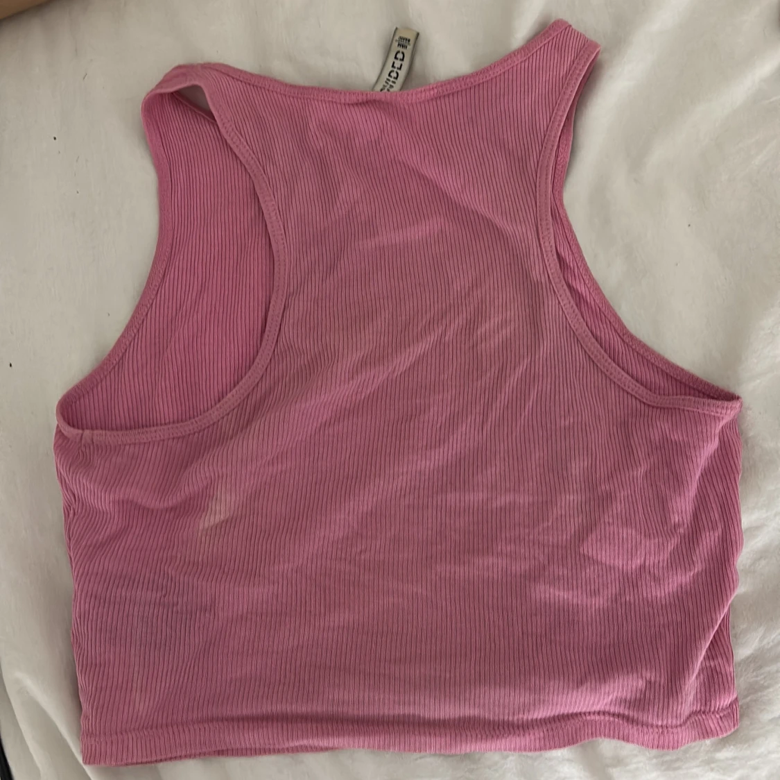 Rosa ribbad linnetopp från H&M Divided - 1