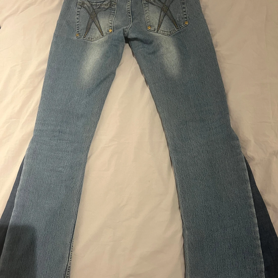 Lågmidjade bootcut jeans  - 3