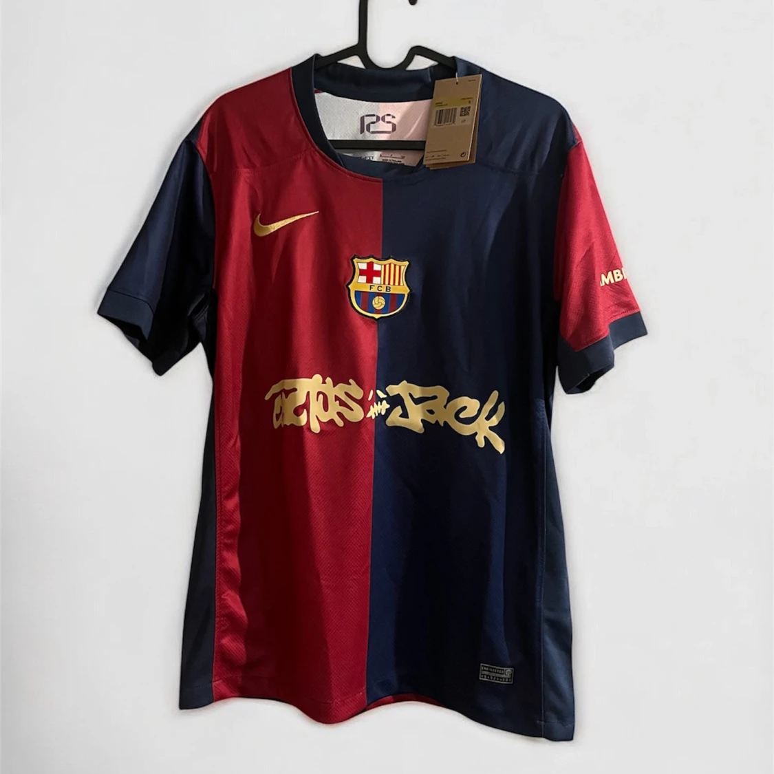 Barcelona fotbollströja Nike röd/blå