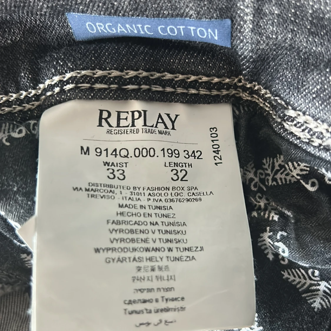 Replay Anbass svart/grå - 2