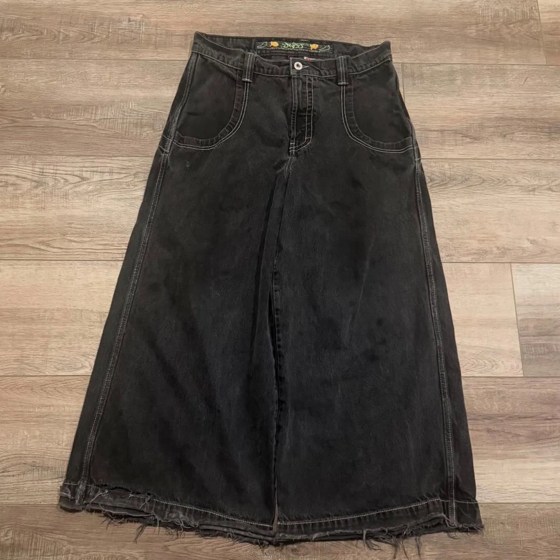 Svart lång jeanskjol från JNCO