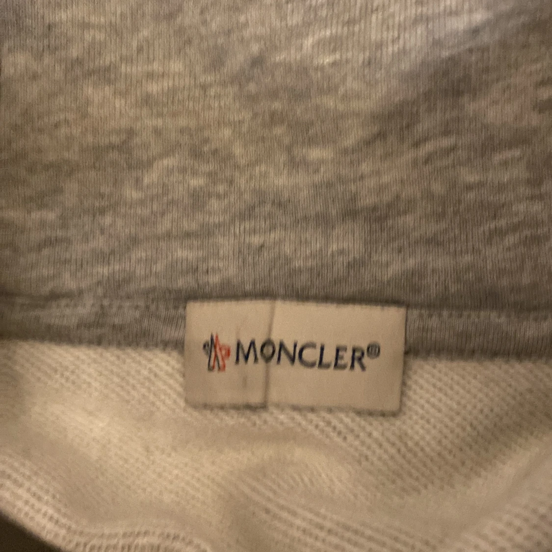 Grå Moncler hoodie med dragkedja - 3