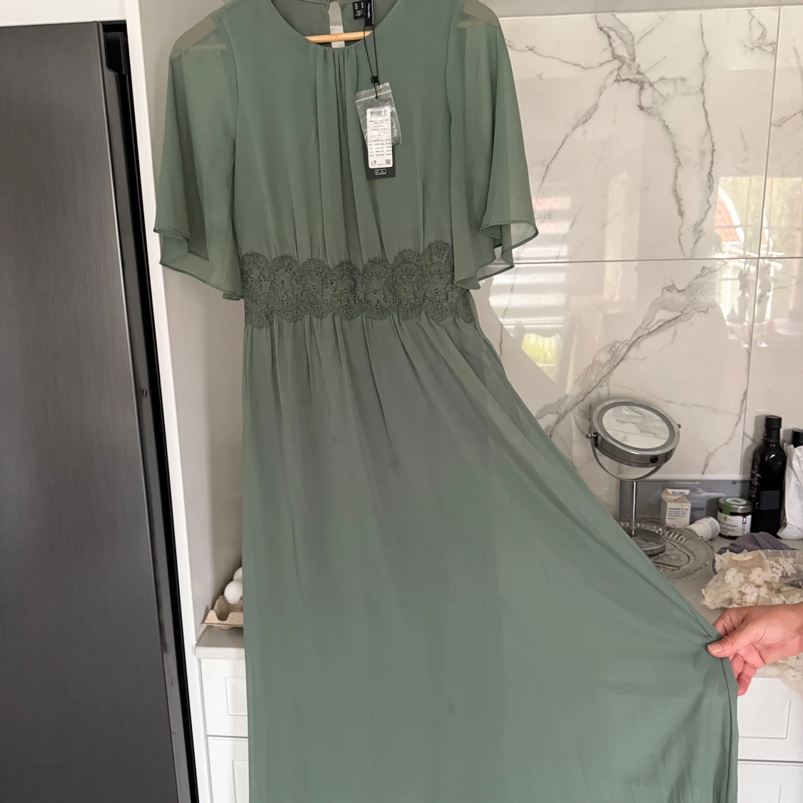 Grön långklänning från Vero Moda