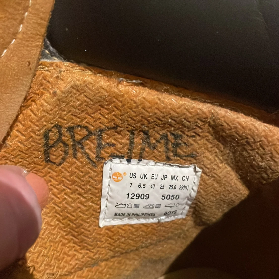 Timberland boots i beige skinn - 4