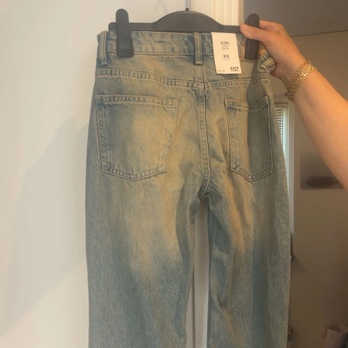 Blågröna jeans från lager  157  XS  - 1