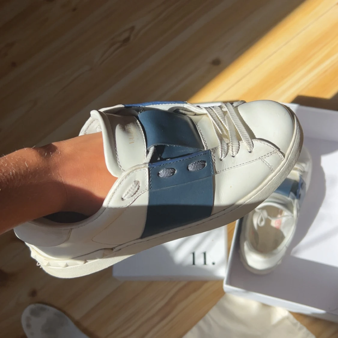 Valentino Garavani Open sneakers vit/blå - 2