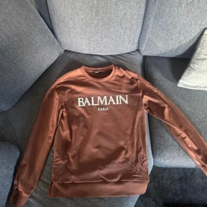 Brun sweatshirt från Balmain Paris - Brun Balmain sweatshirt, använd 5-10 gånger så i väldigt bra skick, beställd från NK.