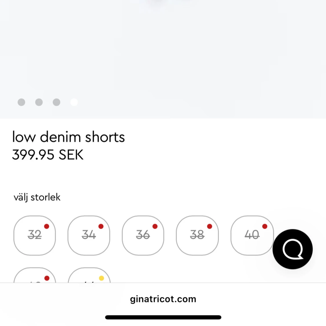 Lågmidjade jeansshorts - 1