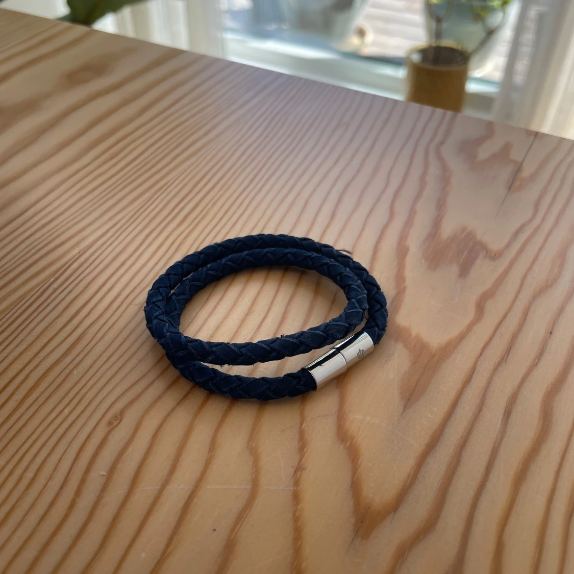 Skultuna Suede bracelet - Blue  - 3