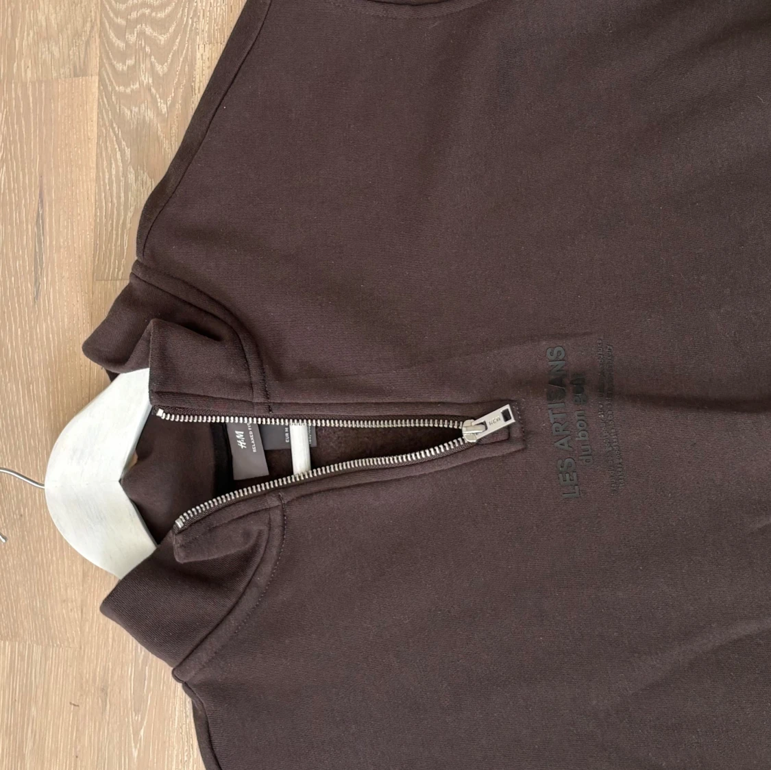 Brun half zip sweatshirt från H&M - 2