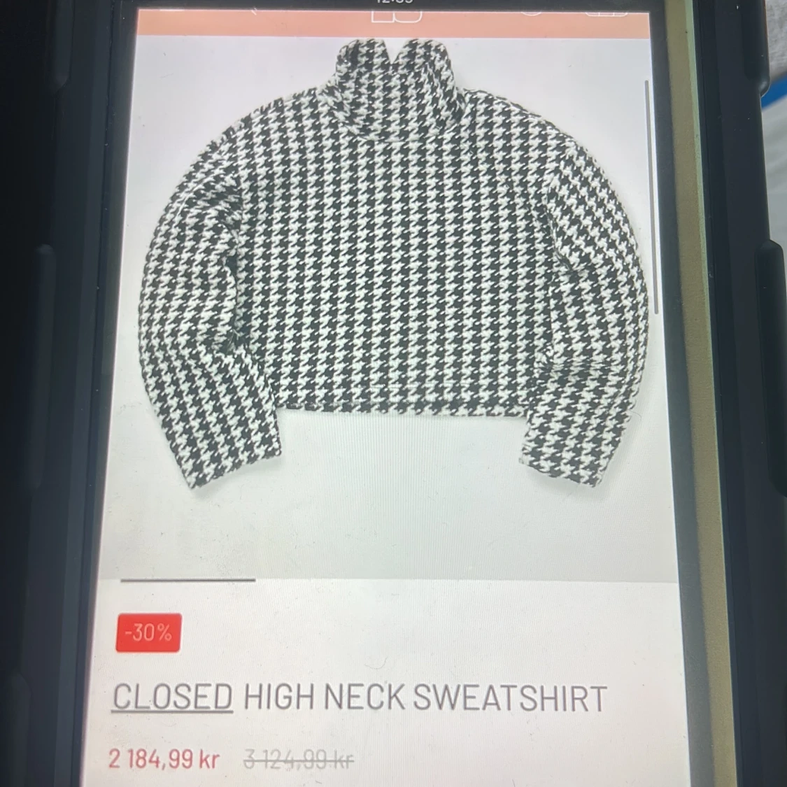 Svartvit croppad polotröja Closed - 4