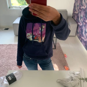 Mörkblå Kanye west hoodie - Mörkblå Kanye west hoodie