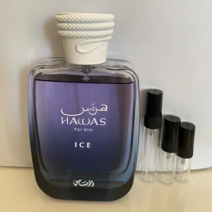 Rasasi Hawas Ice 5ML - Rasasi Hawas Ice samples: 2ml 12kr, 3ml 20kr, 5ml 30kr. Checka min profil för flera storlekar och andra parfym samples.