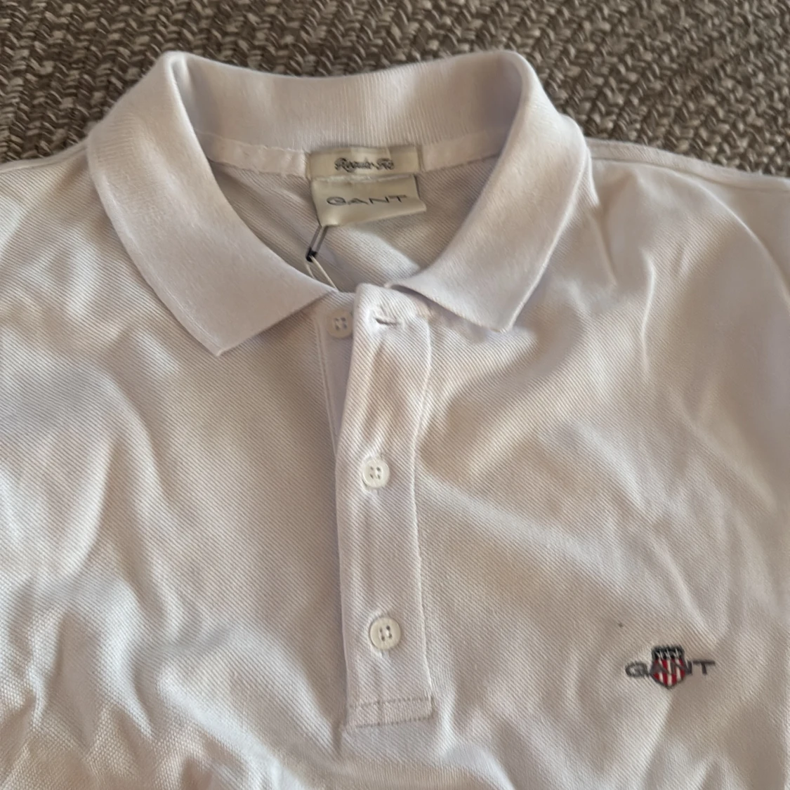 Vit pikétröja från GANT - 4