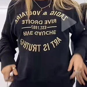 Sweatshirt från Zadig  - Cool sweatshirt🥹💕pris kan diskuteras  (lånad bild!)