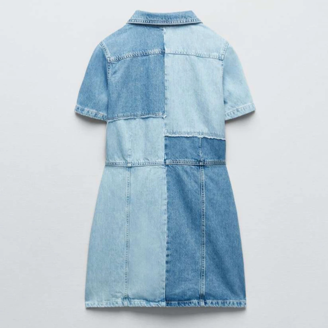 Patchwork jeansklänning från Zara - 2