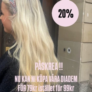 DREAMBAND UF - PÅSKREA!! PASSA PÅ ATT KÖPA VÅRA DIADEM FÖR 79KR ISTÄLLET FÖR 99KR🩷🩷💛💛
