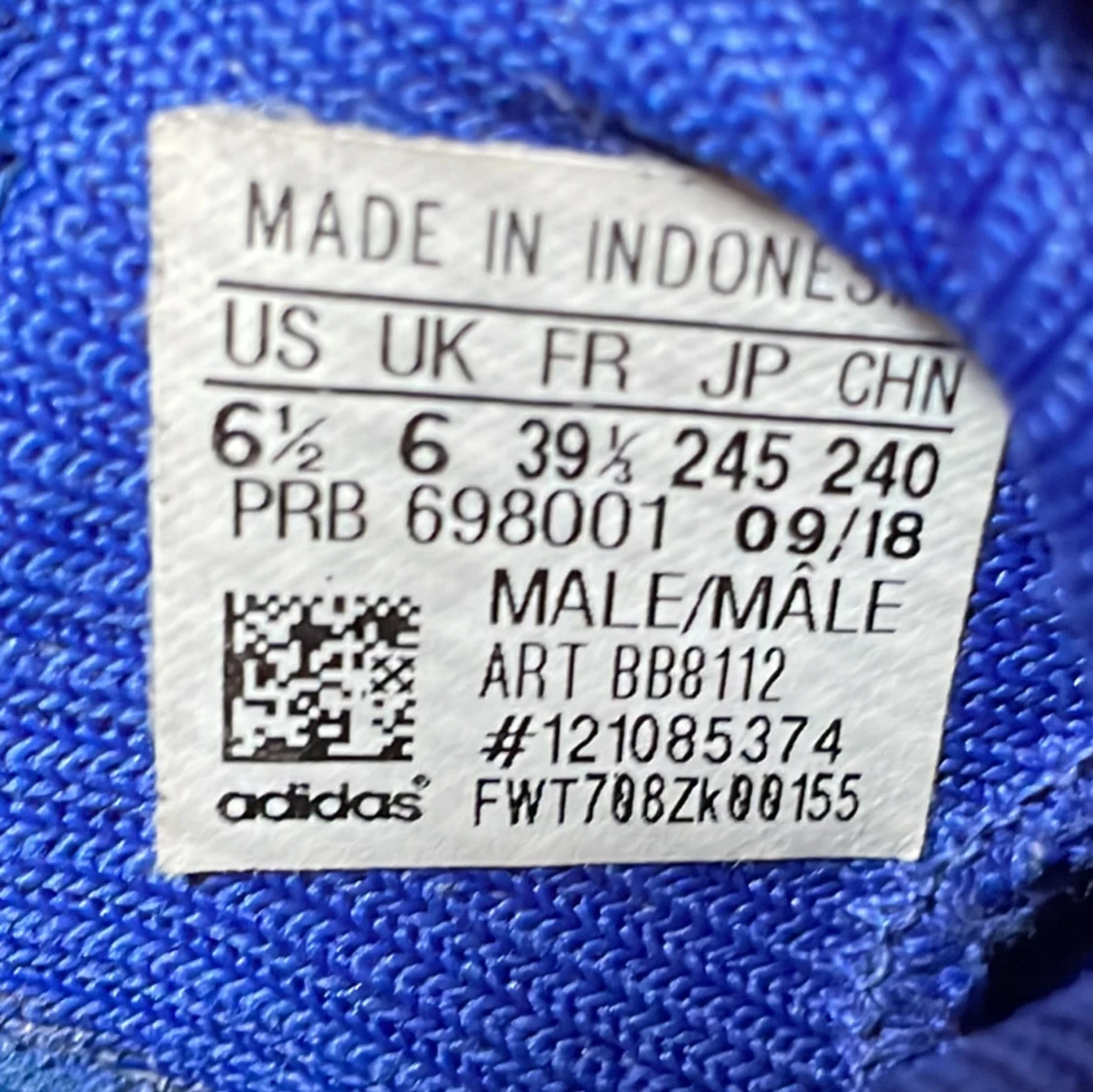 Adidas predator 19.3 FG/AG EXHIBIT-BLÅ,SILVER,RÖD STORLEK 39 1/2 - 2