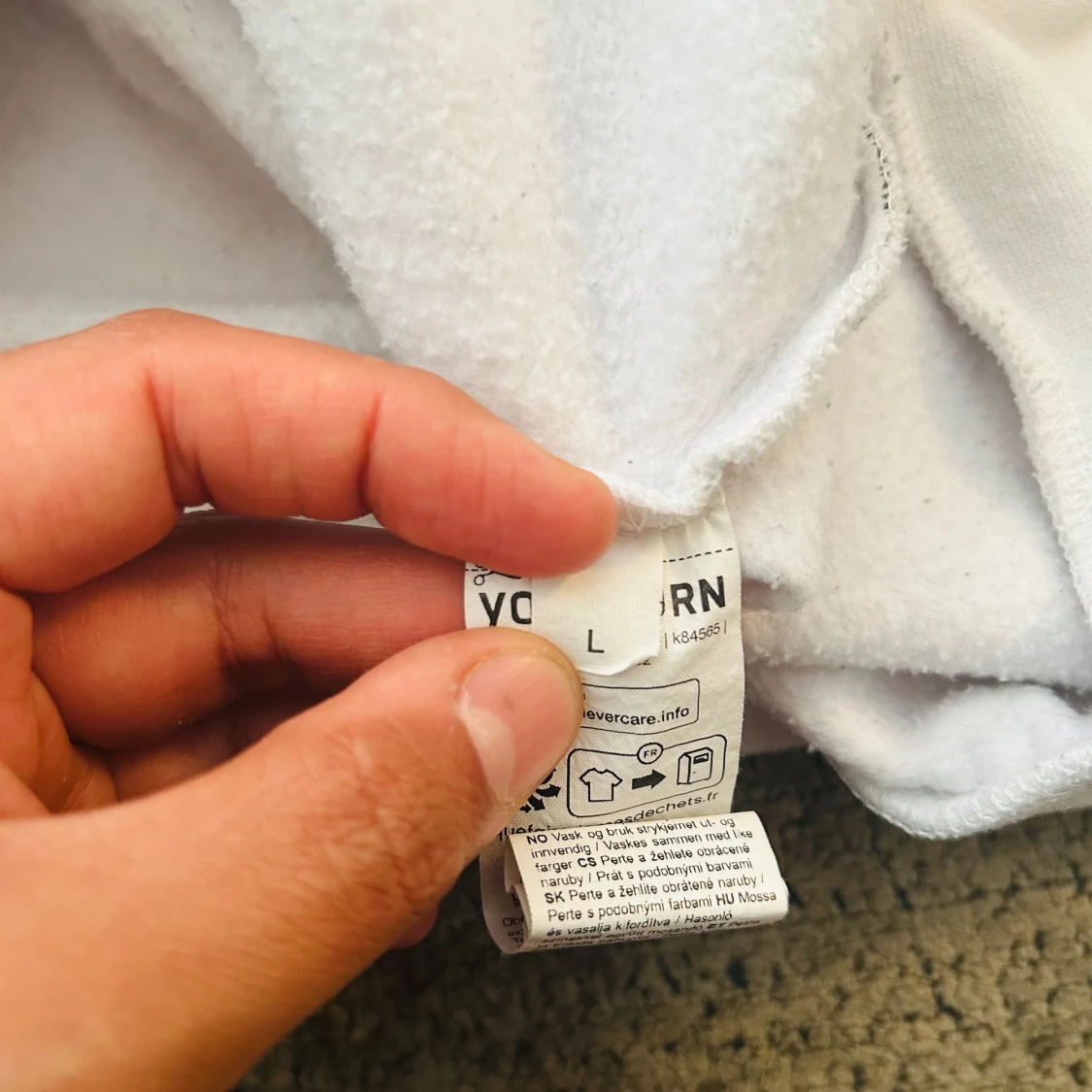 Vit hoodie från YOURTURN - 4