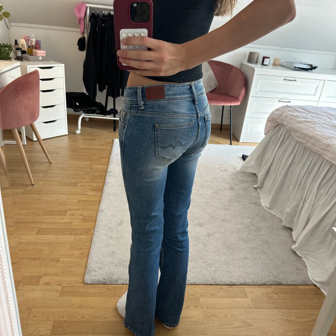 Blå bootcut jeans från Replay