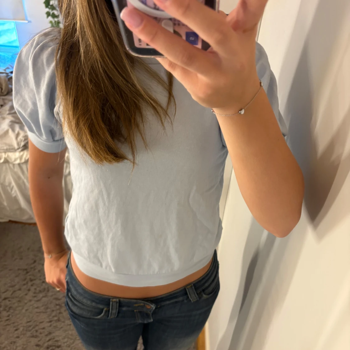 Ljusblå topp Holly & Whyte XS