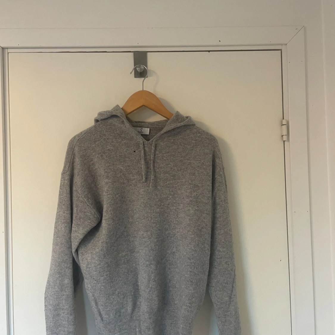 Grå kashmir hoodie Carmes - 2