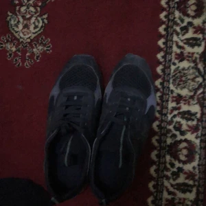 Svarta sneakers från EA7 Emporio Armani - Snygga svarta sneakers från EA7 Emporio Armani med snörning och meshdetaljer. Perfekta för en stilren look med en touch av sportig elegans.