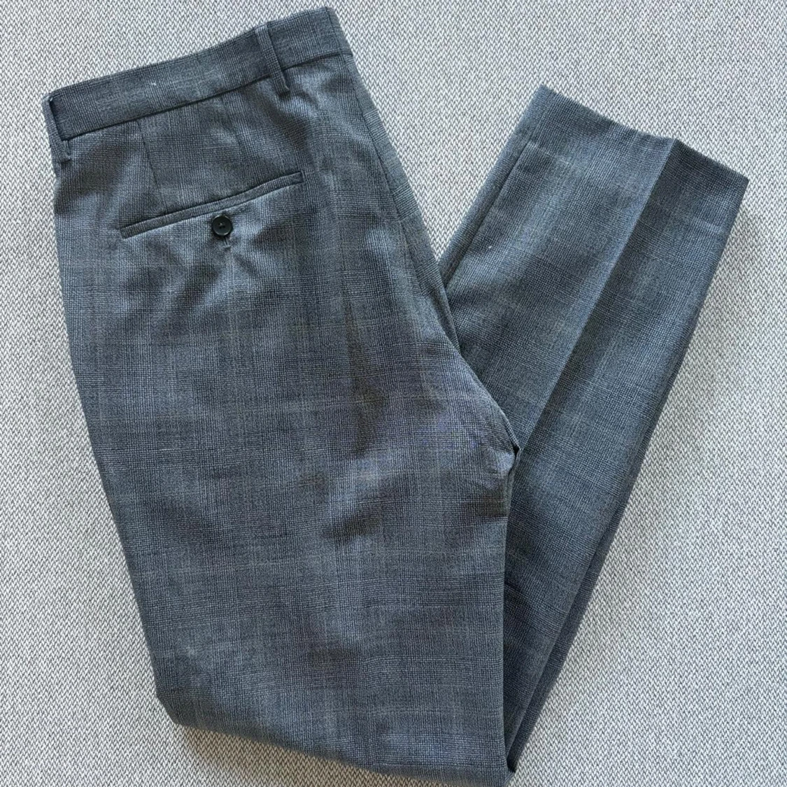 Grå rutig kostymsett från BOSS - 3