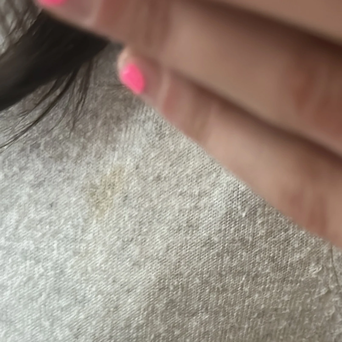 Ljusgrå stickad tröja med polokrage - 1