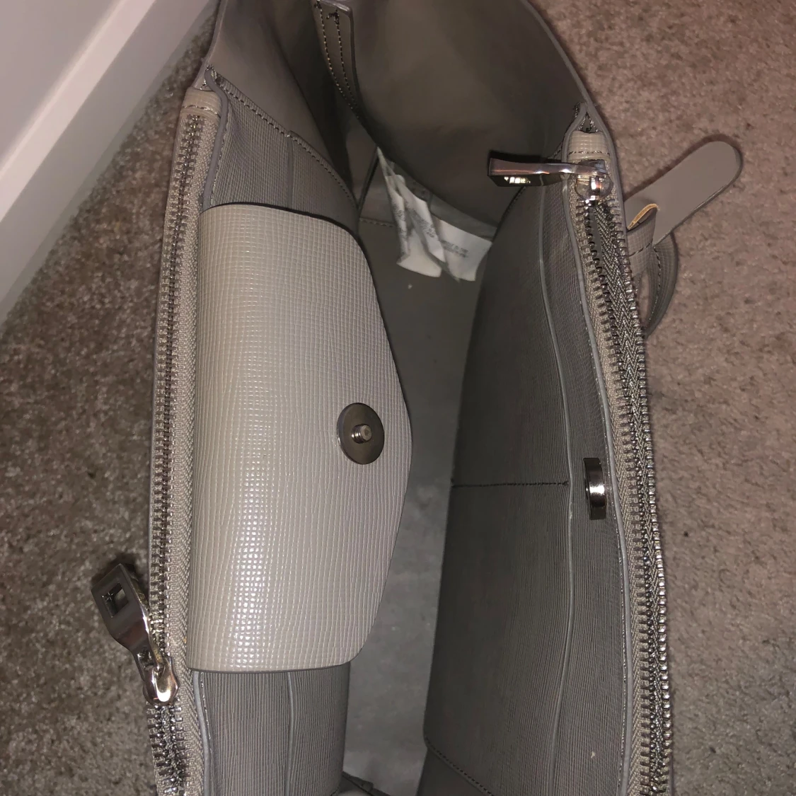 Beige handväska från Zara Basic Collection - 1