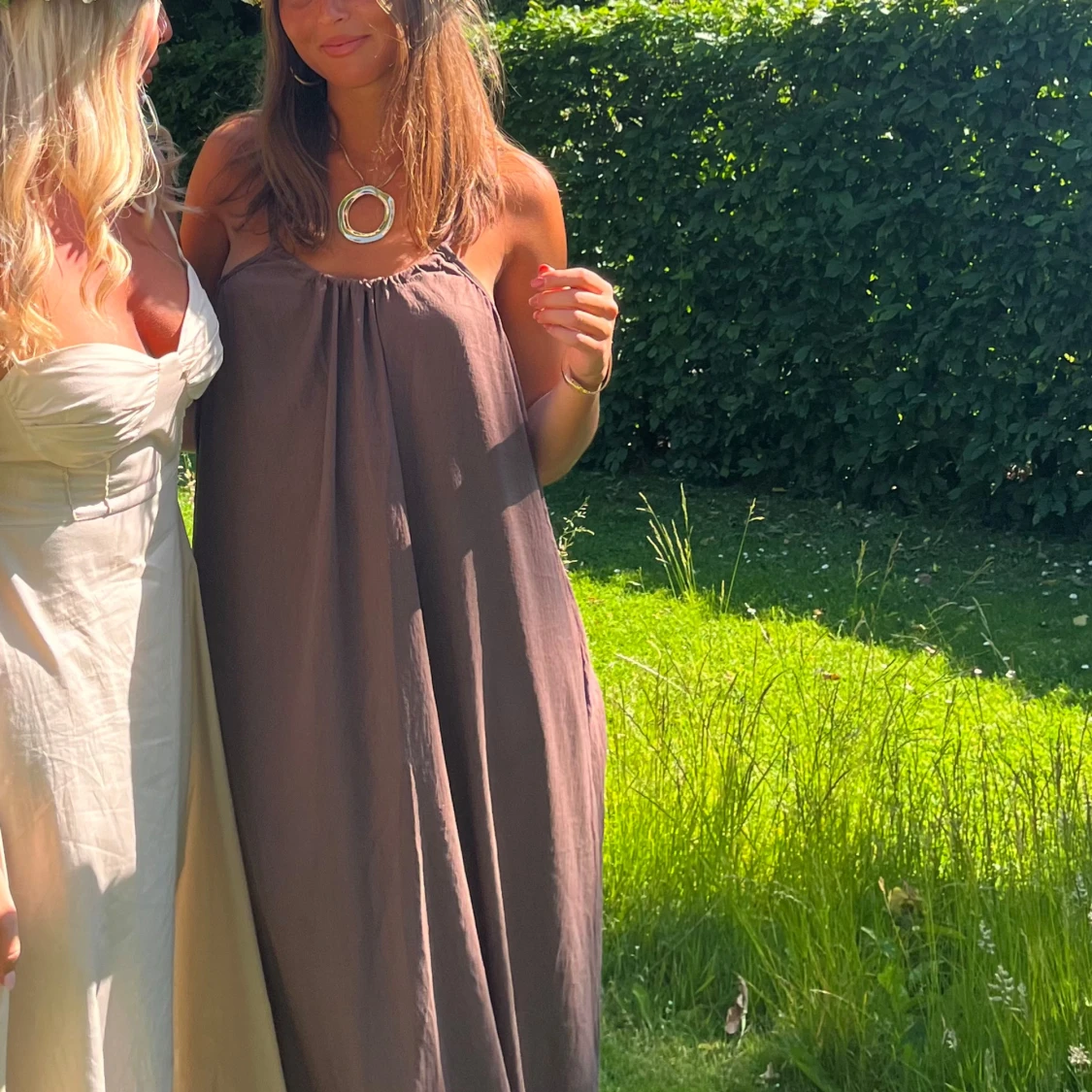 Brun långklänning - 1