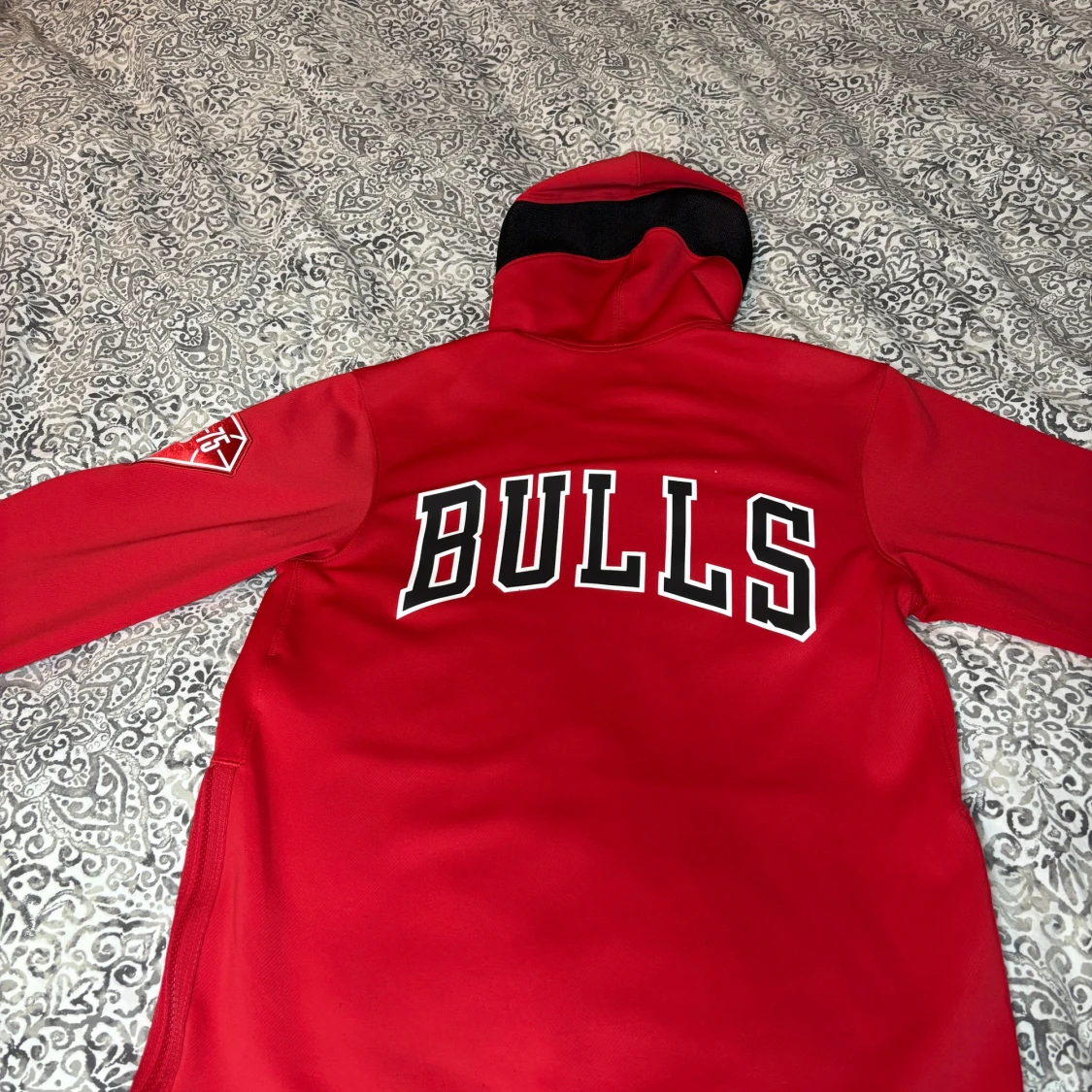 Röd Chicago Bulls Nike hoodiejacka - 1