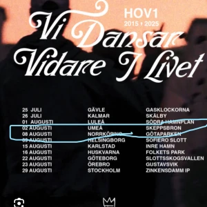 Hov1 biljett Umeå  - Säljer min hov1 biljett till Umeå 2 augusti eftersom jag inte kan fara.