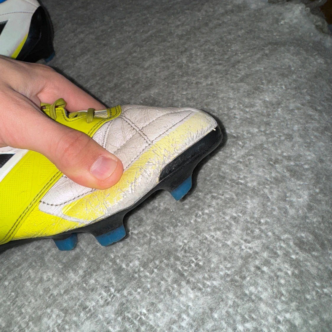 Adidas F50 fotbollsskor gul/vit - 4