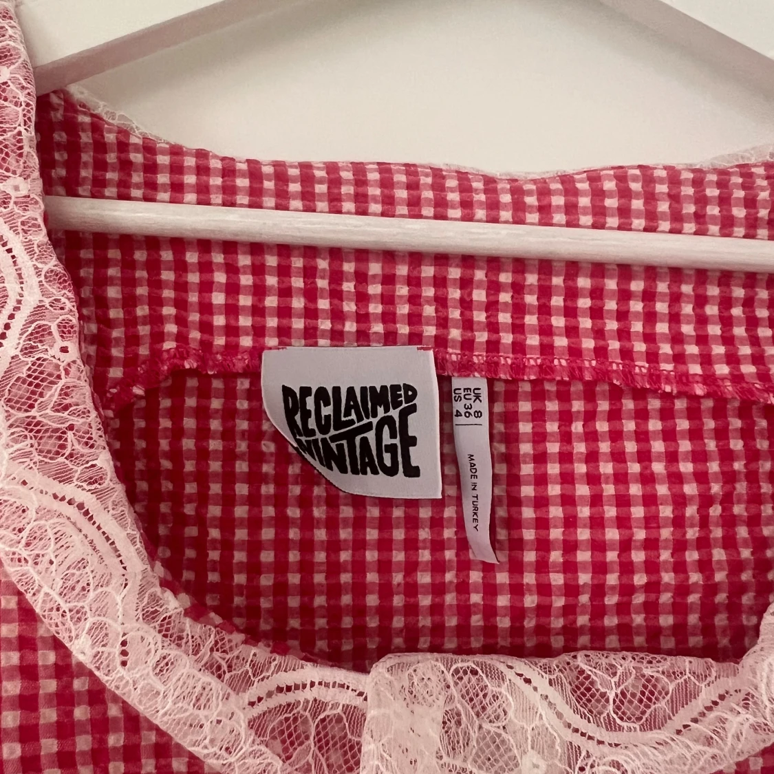 Ginghamrutig topp - 2