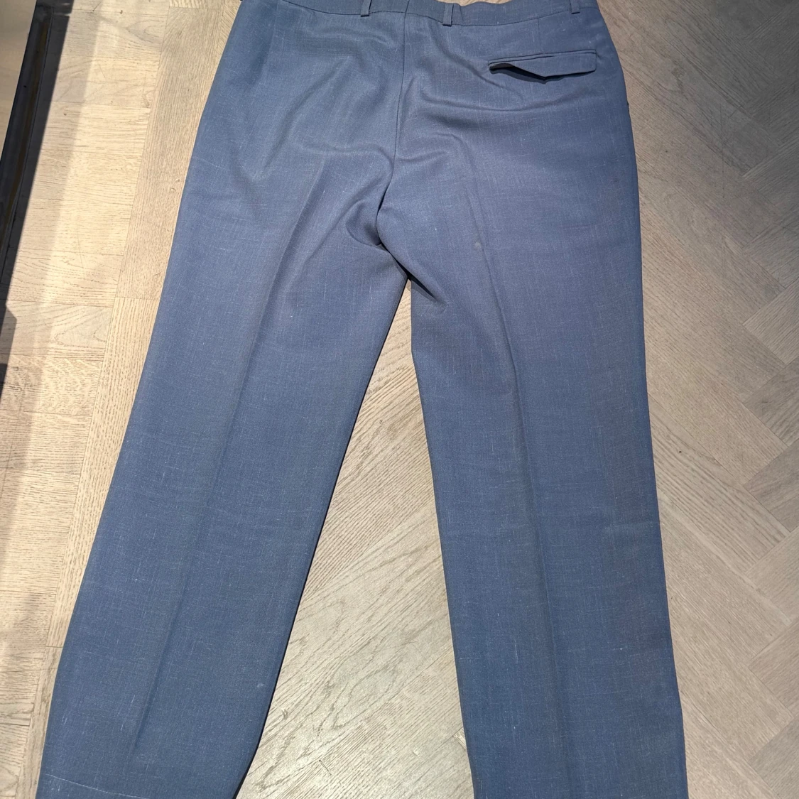 Ljusblå linnebyxor - 1