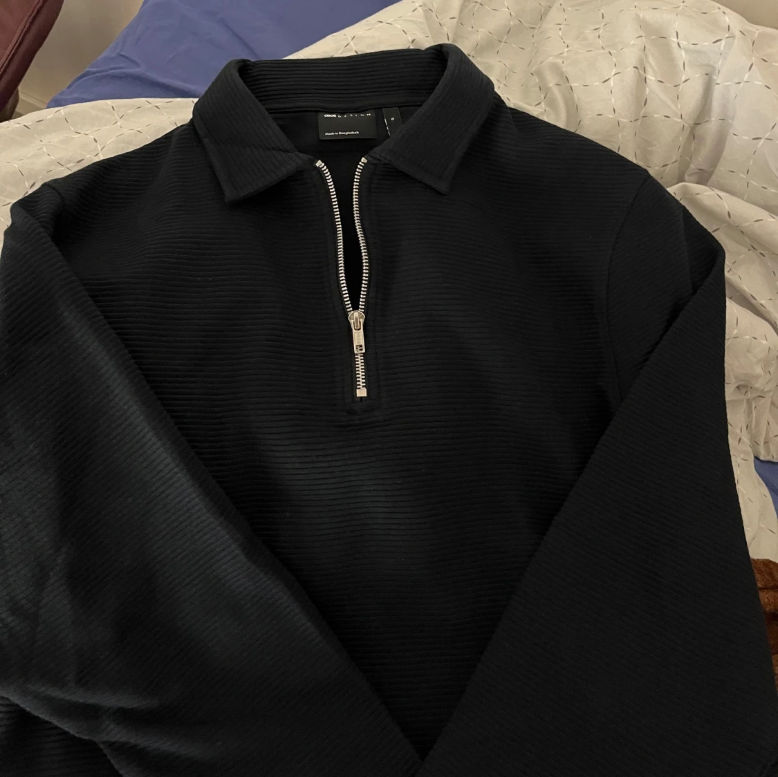 Svart half zip tröja - 3