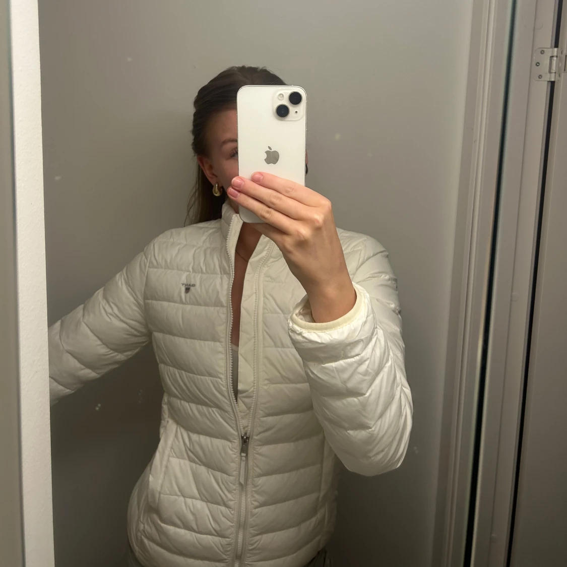 Vit dunjacka från Gant - 1