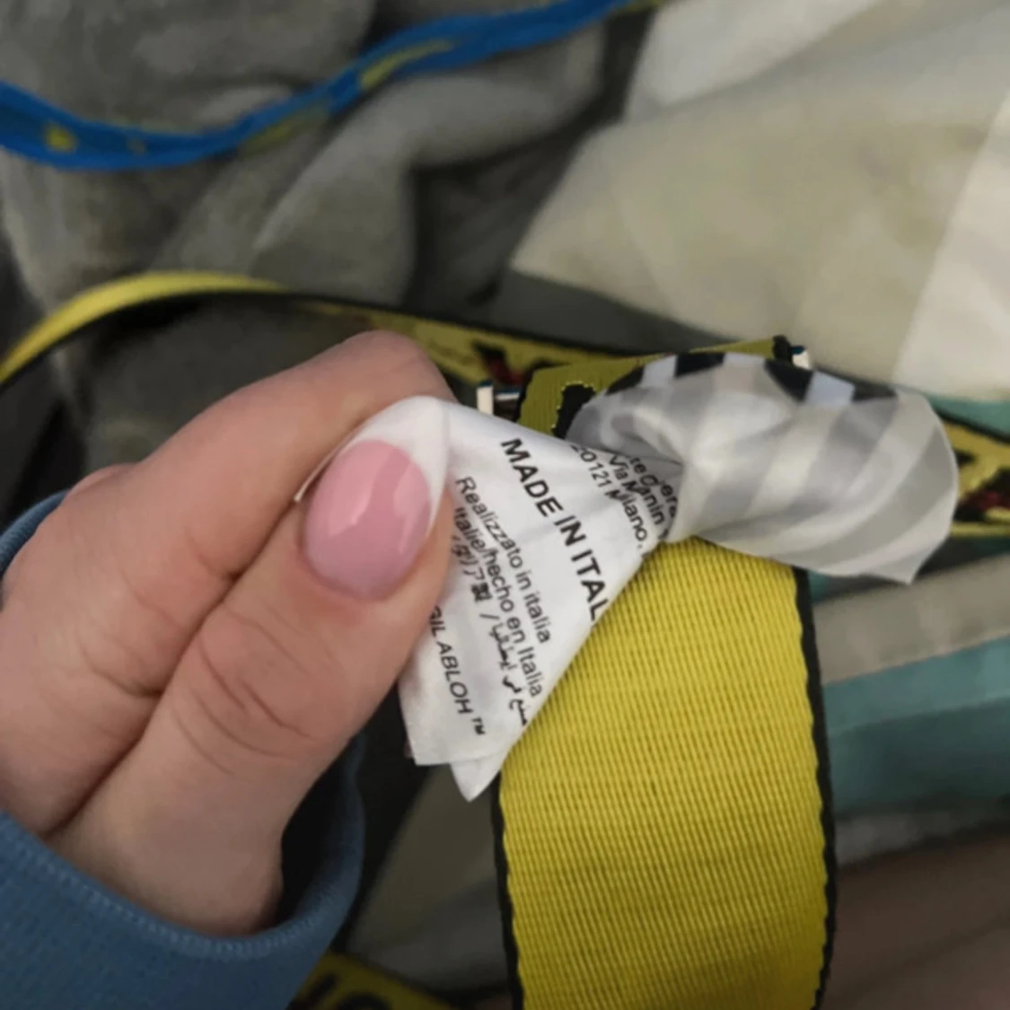 Gult bälte från Nike x Off-White - 3